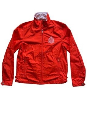 Ralph Lauren LRL Women’s Orange Full Zip Lightweight Active Jacket Size Small